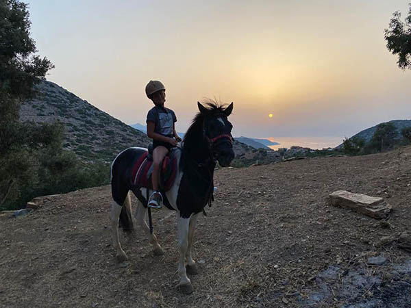 クレタ島での乗馬エコアクティビティ