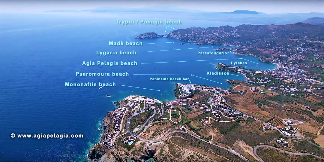 map of Beaches nearby our ecotourism hotel