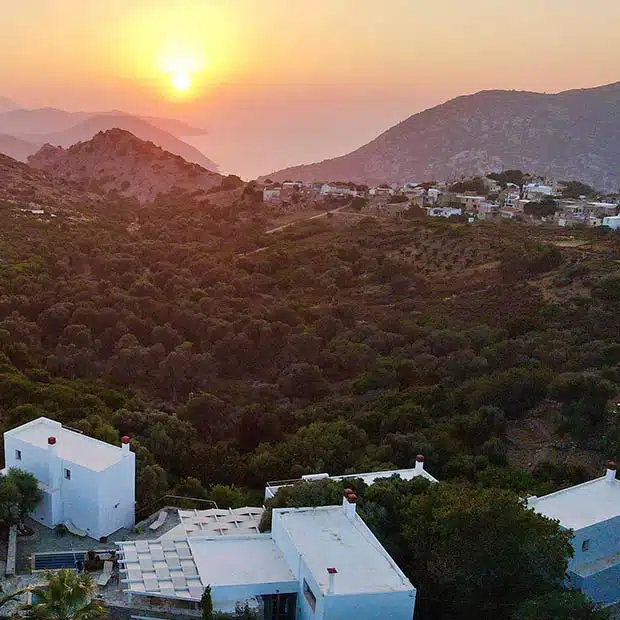 hôtel écologique sur l'île de Crète
