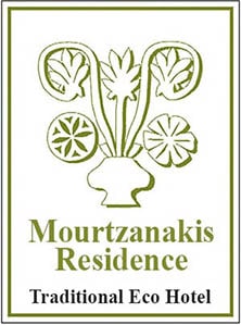 Logotipo del hotel ecoturístico Mourtzanakis en Creta